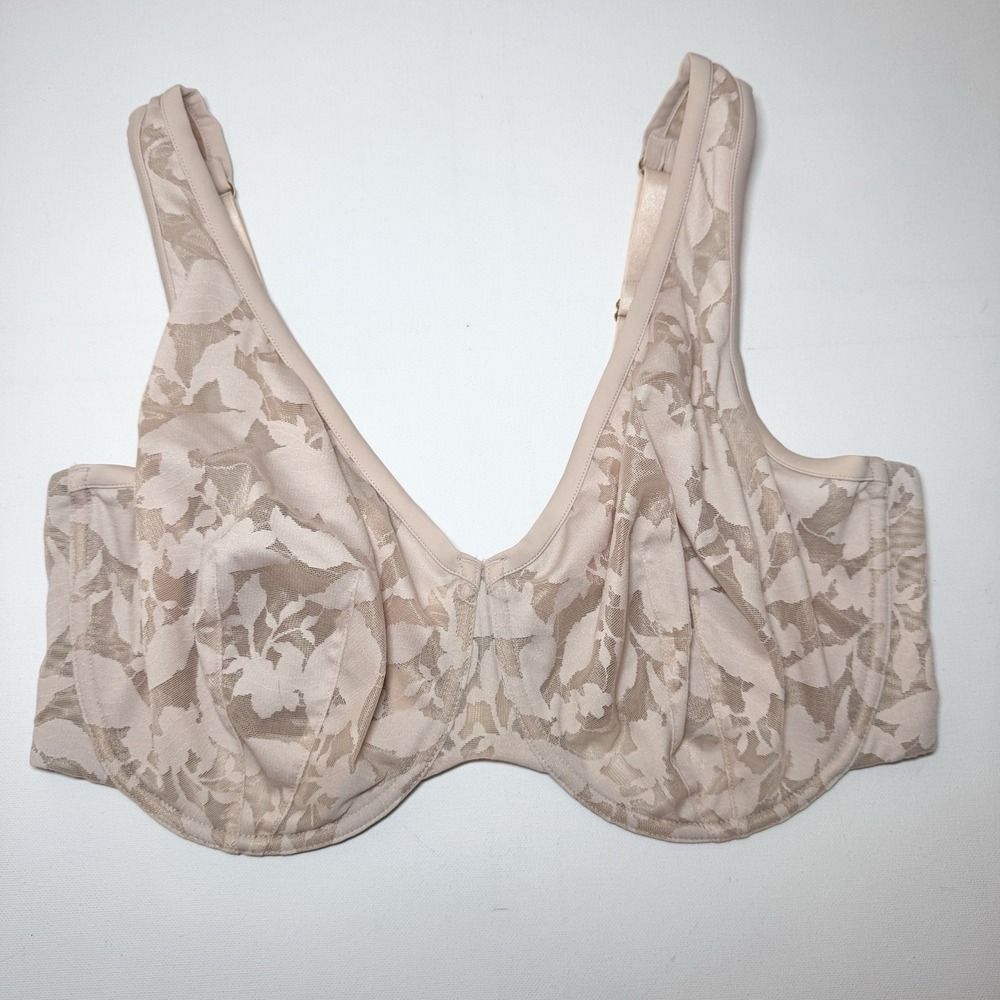 Thirdlove Unlined Foliage Perfect Coverage Bra 38G Taupe Lace